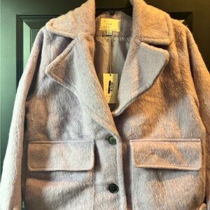 a new day Women's Soft Purple Teddy Jacket
